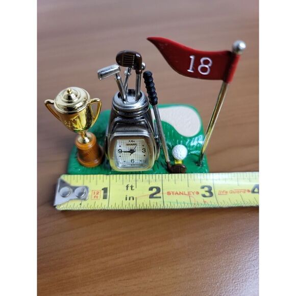 Collectible M.Z. Berger Sharp Miniature Novelty Clock Golf Course #A20 - Picture 6 of 7